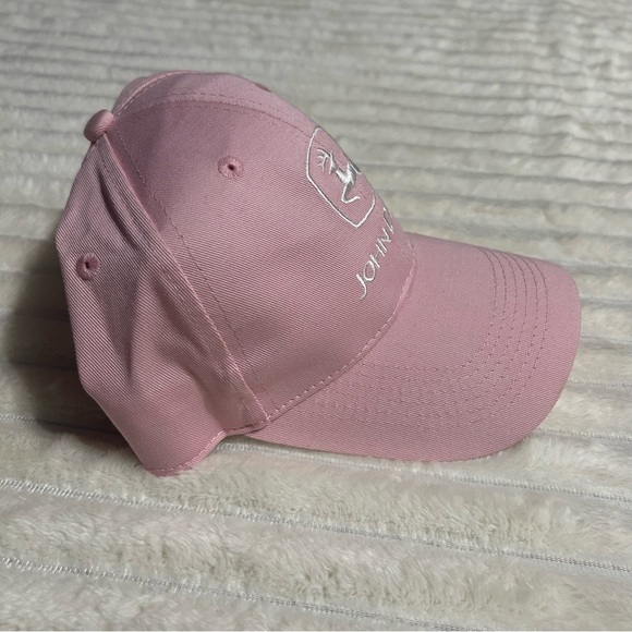 Pink John Deere Adjustable Baseball Cap - Picture 2 of 6